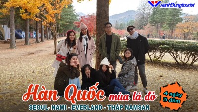 Hàn Quốc Mùa Lá Đỏ - Seoul- Nami - Everland - Tháp Namsan